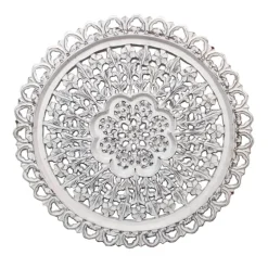 Round Distressed Wood Carved Wall Plaque-Kirkland's Home Clearance