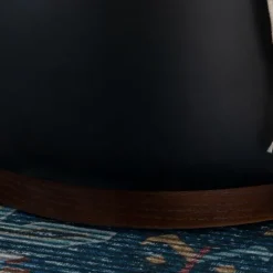 Round Faux Leather Storage Ottoman-Kirkland's Home Cheap