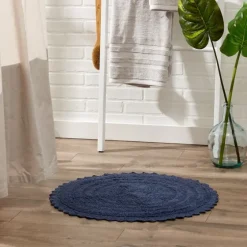 Round French Crochet Bath Mat, 28 In.-Kirkland's Home Outlet