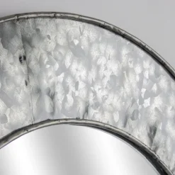 Round Galvanized Wall Mirror, 22 In.-Kirkland's Home Clearance