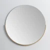 Round Gold Half Frame Mirror-Kirkland's Home Cheap