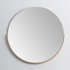 Round Gold Half Frame Mirror-Kirkland's Home Cheap