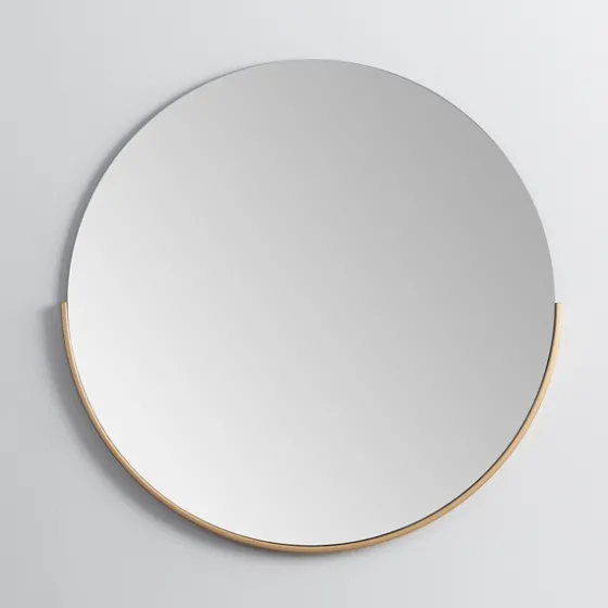 Round Gold Half Frame Mirror-Kirkland's Home Cheap