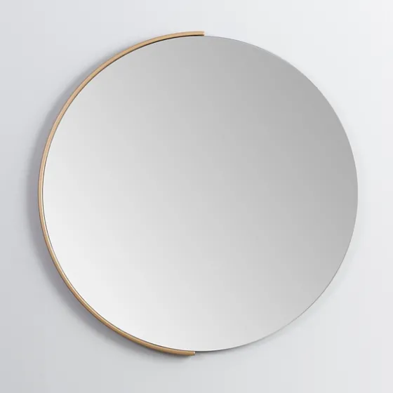 Round Gold Half Frame Mirror-Kirkland's Home Cheap