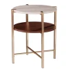 Round Gold 2-Tier Accent Table-Kirkland's Home Outlet