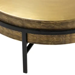 Round Hammered Metal Coffee Table-Kirkland's Home Best