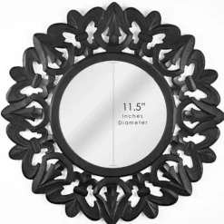 Round Hand Carved Mandala Medallion Mirror-Kirkland's Home Cheap