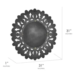 Round Hand Carved Mandala Medallion Mirror-Kirkland's Home Cheap