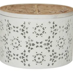 Round Intricate Laser Cut Boxes, Set Of 3-Kirkland's Home Clearance