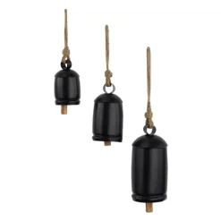 Round Iron Hanging Bells, Set Of 3-Kirkland's Home Cheap