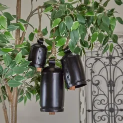 Round Iron Hanging Bells, Set Of 3-Kirkland's Home Cheap