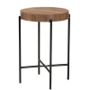 Round Light Wood X Base Accent Table-Kirkland's Home Best