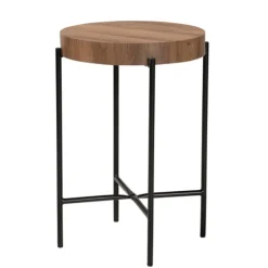 Round Light Wood X Base Accent Table-Kirkland's Home Best