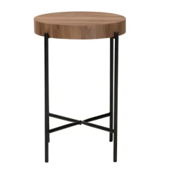 Round Light Wood X Base Accent Table-Kirkland's Home Best