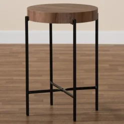 Round Light Wood X Base Accent Table-Kirkland's Home Best