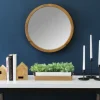 Round Maddie Wood Mirror, 20 In.-Kirkland's Home Cheap