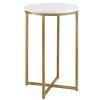 Round Marble And Gold Accent Table-Kirkland's Home Clearance