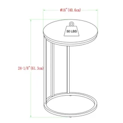 Round Marble And Gold C-Table-Kirkland's Home Cheap