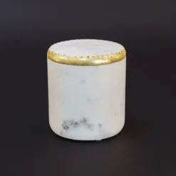 Round Marble And Gold Jar-Kirkland's Home Best Sale