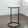Round Marble C-Table-Kirkland's Home Shop
