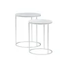 Round Marble Nesting 2-Pc. Accent Table Set-Kirkland's Home Sale
