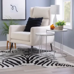 Round Marble Nesting 2-Pc. Accent Table Set-Kirkland's Home Sale