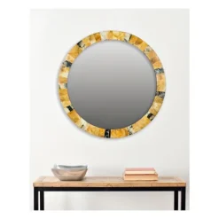 Round Marbleized Wall Mirror-Kirkland's Home Cheap