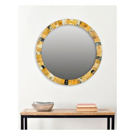 Round Marbleized Wall Mirror-Kirkland's Home Cheap