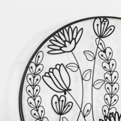 Round Metal Floral Cutout Wall Plaque-Kirkland's Home New