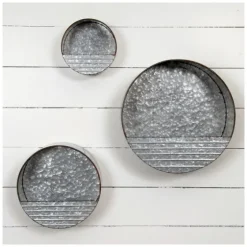 Round Metal Hanging Wall Pockets, Set Of 3-Kirkland's Home Outlet
