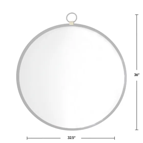 Round Metal Mirror With Ring-Kirkland's Home Online