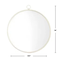 Round Metal Mirror With Ring-Kirkland's Home Cheap