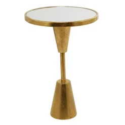 Round Metal Mirrored Top Side Table-Kirkland's Home Best