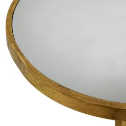 Round Metal Mirrored Top Side Table-Kirkland's Home Best
