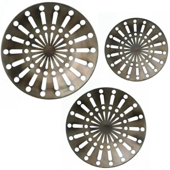 Round Metal Wesley Wall Plaques, Set Of 3-Kirkland's Home Outlet