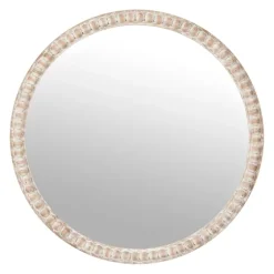 Round Natural Beaded Wall Mirror-Kirkland's Home Online
