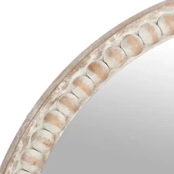 Round Natural Beaded Wall Mirror-Kirkland's Home Online