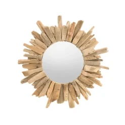 Round Natural Driftwood Frame Mirror-Kirkland's Home Shop