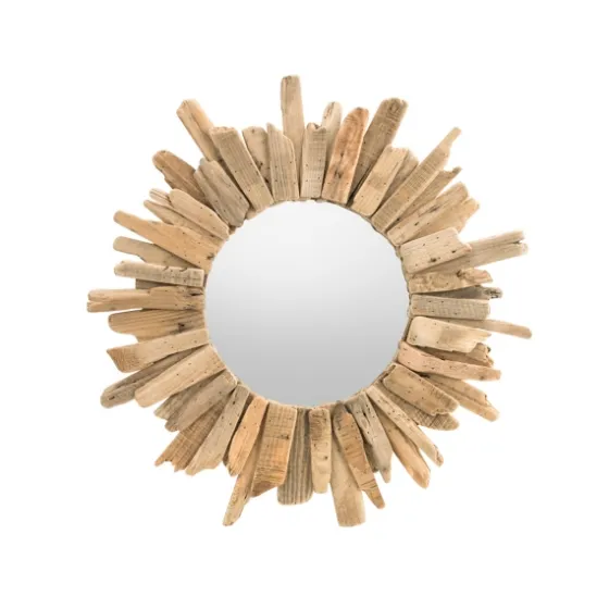 Round Natural Driftwood Frame Mirror-Kirkland's Home Shop