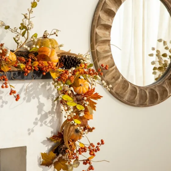 Round Natural Textured Wood Wall Mirror-Kirkland's Home Cheap