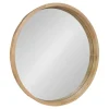 Round Natural Wood Hutton Mirror-Kirkland's Home Hot
