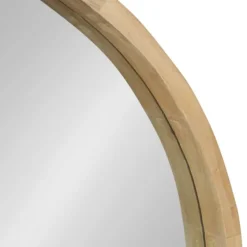 Round Natural Wood Hutton Mirror-Kirkland's Home Hot