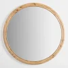 Round Natural Wood Ridged Mirror-Kirkland's Home New