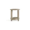 Round Oak Wood Accent Table-Kirkland's Home Sale