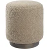 Round Oatmeal Boucle Ottoman-Kirkland's Home Best