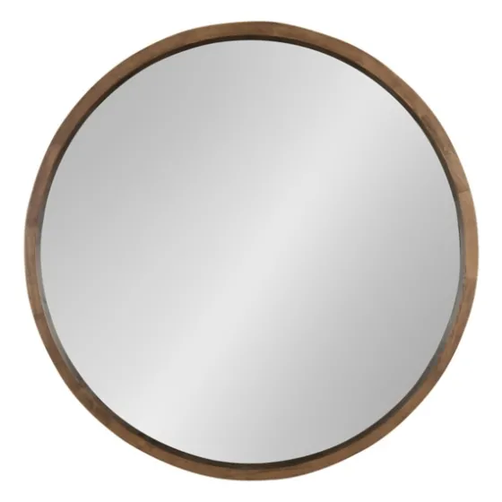 Round Rustic Wood Hutton Mirror-Kirkland's Home Hot
