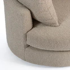 Round Sand Boucle Swivel Accent Chair-Kirkland's Home Hot