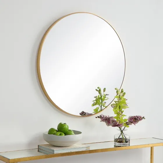 Round Simple Frame Medium Wall Mirror-Kirkland's Home Cheap