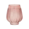 Round Textured Glass Vase, 6 In.-Kirkland's Home Clearance