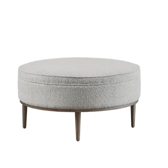 Round Upholstered Ottoman-Kirkland's Home Clearance